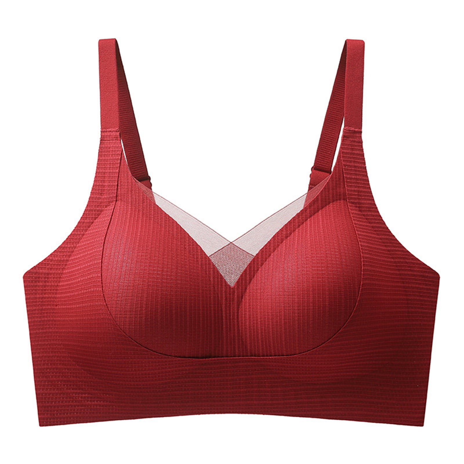 HongQid Soutiens-Gorge pour Femmes Sans Armature Sans Fil Soutien-Gorge Léger Sans Couture Confort Couvrance Totale HongQid Soutiens-Gorge pour Femmes Sans Armature Sans Fil Soutien-Gorge Léger Sans Couture Confort Couvrance Totale