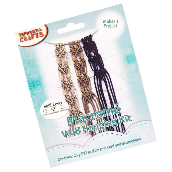 Macrame Wall Hanging Crafting Kit - Includes Materials and Instructions
