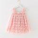 thumbnail image 2 of Odeerbi Niñas Verano Floral Tul Tutu Vestido Tank Vestido Cake Puffy Vestido Sin Mangas Tirante Malla Vestido de Sol, 2 of 6