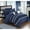 Navy, variant on 10-Piece Aero Pleated and Ruffled Bed in a Bag Comforter and Sheet Set