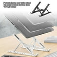 thumbnail image 2 of Baohd Laptop Stand 25kg Cooling Foldable Notebook Bracket Adjustable Portable Computer Holder Support, Black, 2 of 5