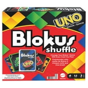Blokus Shuffle UNO Edition Strategy Board Game, Family Game with Colorful Pieces and Action Cards