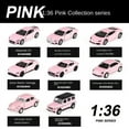 thumbnail image 6 of 1:36 Pink Benz Diecast Alloy Model Car Children Lighting and Music Simulation Car Collection Model Presents A Girl Toy Gift, 6 of 9