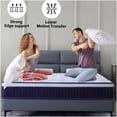 thumbnail image 6 of CHAMPFLAG 10 Inch King Hybrid Mattress, Medium Firm Gel Memory Foam & Pocket Springs, CertiPUR-US Certified, Fiberglass Free, Motion Isolation, Cool Sleep, Bed in a Box, 6 of 7