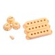 thumbnail image 1 of Juego de 3 cubiertas para pastillas de bobina simple de 48/50/52 mm, perillas de volumen y tono, y puntas de interruptor para guitarra eléctrica Stratocaster Strat ST (beige)., 1 of 5