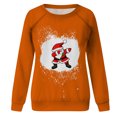 thumbnail image 3 of Pntutb Mujer Primavera Otoño Cuello Redondo Manga Larga Estampado De Navidad Suéter Top Pntutb Pntutb-6057, 3 of 4