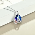 thumbnail image 3 of WINNICACA Friendship Necklace for 2 Sisters 925 Sterling Silver with Blue Heart Crystal Necklaces Jewelry Best Friend Birthday Anniversary Mothers Valentines Day Gifts for Women, 3 of 6