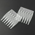 thumbnail image 4 of Unique Bargains Women Plastic 7 Teeth Hair Comb Clip Hairdressing DIY Accessories Clear 20Pcs, 4 of 7