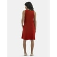 thumbnail image 4 of Time and Tru Women's Sleeveless Knit Swing Dress, Sizes XS-XXXL, 4 of 4