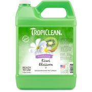 TropiClean Kiwi Blossom Deodorizing Spray for Pets, 1 gal - Made in USA - Helps Break Down Odors to Effectively Deodorize Dogs and Cats, Paraben Free, Dye Free