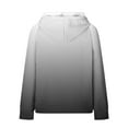 thumbnail image 4 of Women's Waffle Hoodies Fashion Gradient Color Sweatshirts Drawstring Raglan Hooded Sweaters Fall Winter Long Sleeve Hoody Jacket Outwears Tops with Pocket, 4 of 5