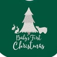 thumbnail image 4 of Inktastic Babys First Christmas Scandinavian Tree Boys or Girls Baby Bib, 4 of 4