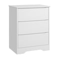 thumbnail image 4 of Memoryfield Wooden 3-Drawer Tall Dresser, Modern Chest of Drawers With Deep Storage and Wide Top for Bedroom or Living Room, White, 4 of 8