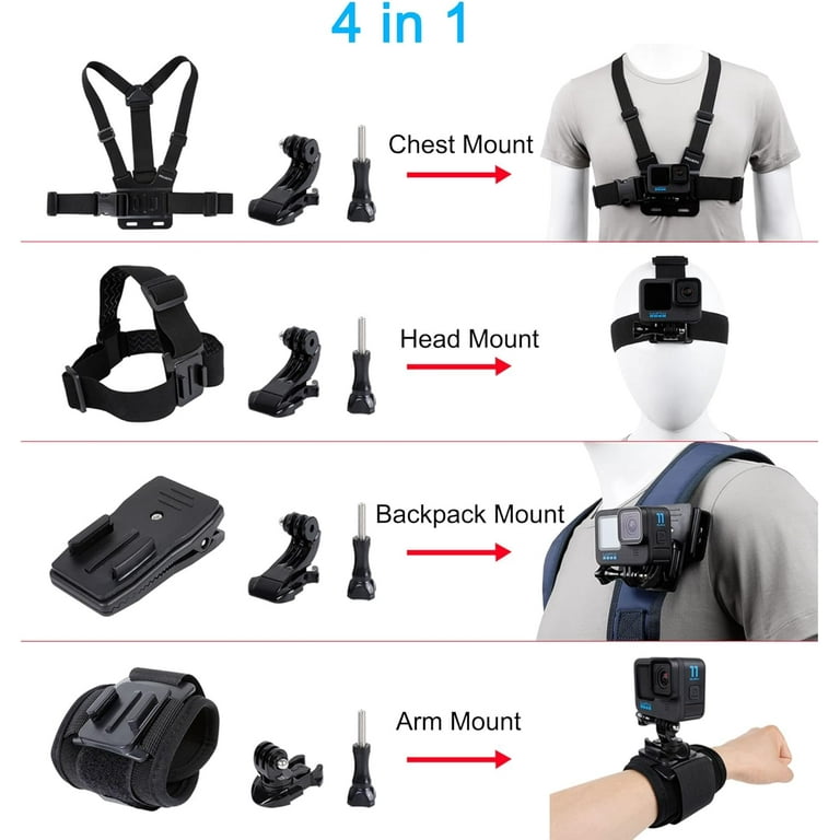 Accessories Set for GoPro Hero 12/11/10/9/8/7/6/5/4,New