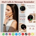 thumbnail image 5 of VOPOCO Smart Watch for Women (Answer/Make Calls) 1.27" Full-circle Touchscreen Sports Watch with 100+ Sports Modes Waterproof Smartwatch for Android IOS, 5 of 7