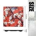 thumbnail image 2 of Bathroom Scale, Highly Accurate Digital Body Scale,Precisely Measures Weight up to 400 lbs-White Flowers On Cherry Blossoms Against Orange Background, 2 of 4