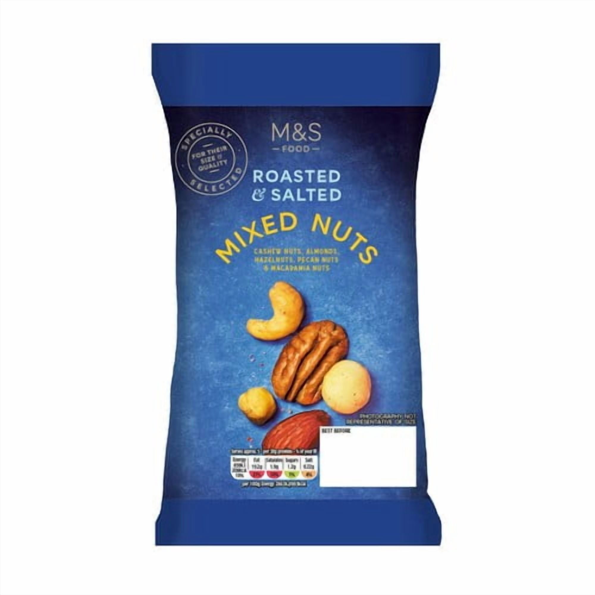 M&S Roasted & Salted Mixed Nuts 175g, British Import (Pack of 3)