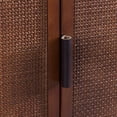 thumbnail image 5 of Teamson Home Hatteras Modern Over Toilet Storage Cabinet with Rattan Doors & Shelves, Bathroom Organizer with Solid Wood, 5 of 14