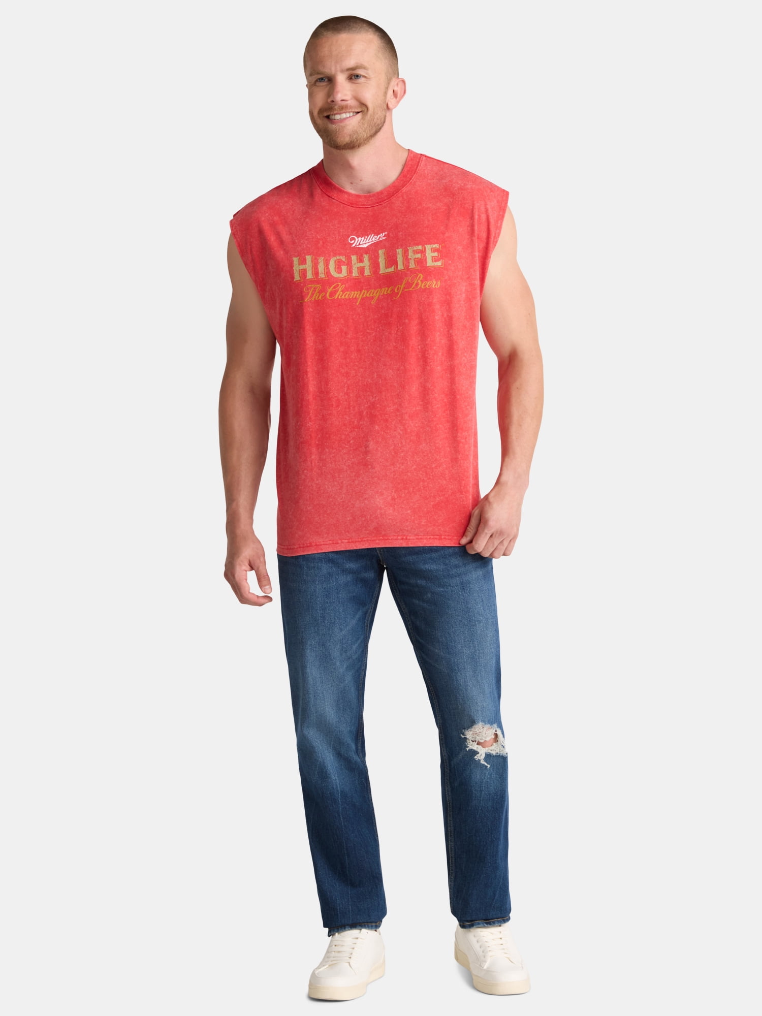 Miller Men's and Big Men's Graphic Muscle Tank Top, Sizes XS-3XL