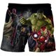 thumbnail image 1 of Marvel Children's Shorts Superhero Spiderman Casual Kids Boy Pants Hulk Captain America Shorts Boys Cartoon Beach Shorts Girl10T Gong Bohan LED, 1 of 2