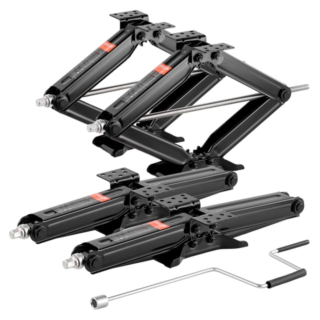 VEVOR RV Scissor Jacks 9000 lbs 23.4 in RV Stabilizer Leveling Scissor Jacks Set of 4