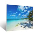 thumbnail image 2 of Wall Art Tropical Beach With Palm Shadows Picture Canvas Wall Art Print Paintings Modern Artwork For Living Room Wall Decor And Home Décor Framed Ready To Hang-12×16 In, 2 of 7