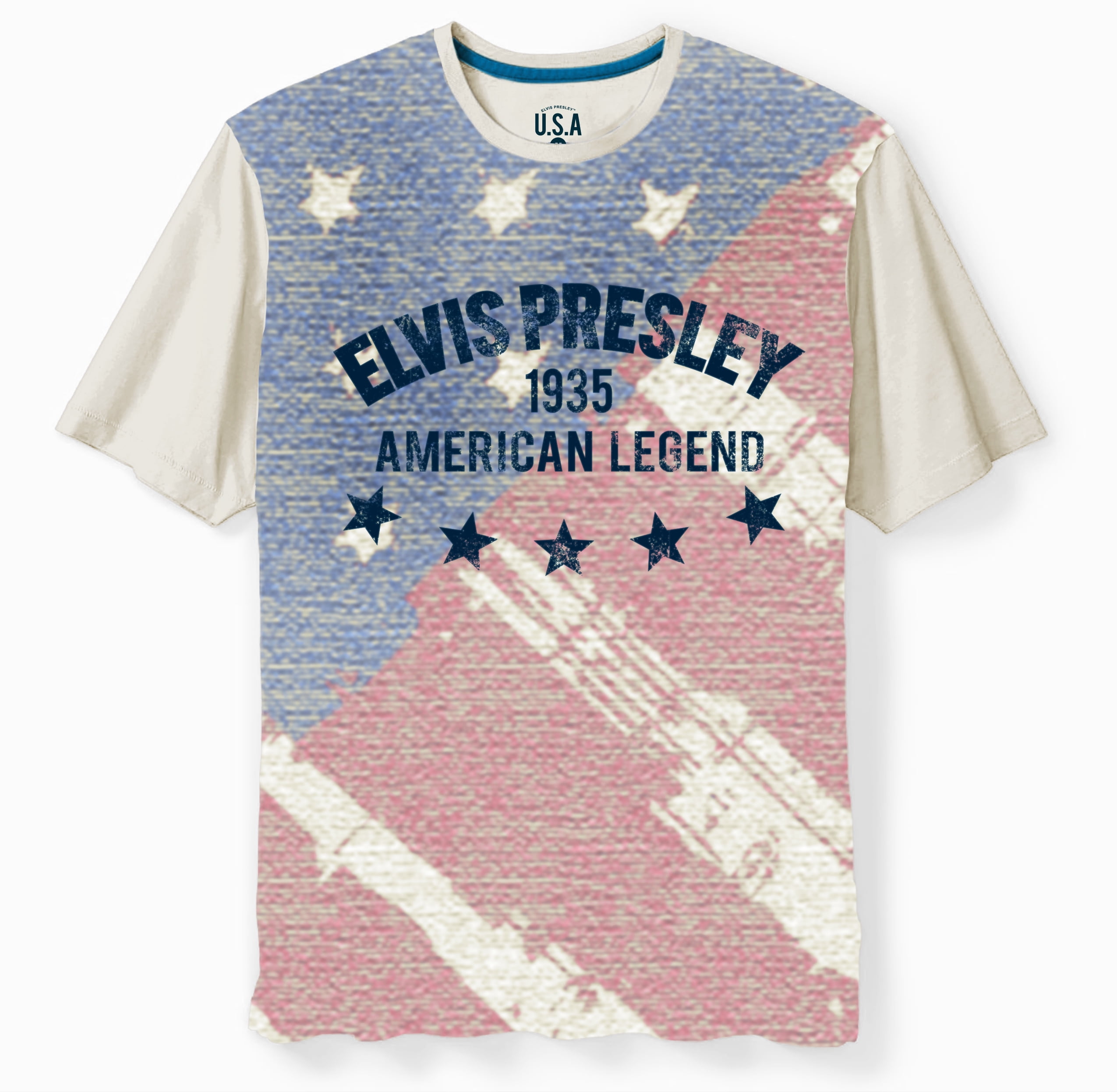 Elvis Presley USA Men's and Big Men's Graphic T-shirt - Walmart.com
