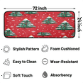 thumbnail image 2 of CURLYOOT Christmas Tree Runner Rug 2'x6' Washable Kitchen Runner Rug Indoor Non Slip Laundry Rugs Red Green Floor Carpet for Hallway Kitchen Entryway Bedroom Living Room, 2 of 9