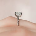 thumbnail image 2 of Silvago Jewelry Cushion Cut Excellent 1.75 Ct Diamond Ring For Women's - 14K White Gold Plated Rings - Twist Band Solitaire Diamond Rings - Hidden Halo Diamond Ring - Daily Wear Fine Jewellery, 2 of 7