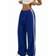 thumbnail image 1 of Pantalones Deportivos Holgados de Pierna para Mujer, Tiro Bajo, Estilo Y2K, con Cordón Ajustable Azul S, 1 of 10