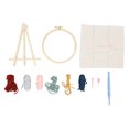 thumbnail image 2 of Kit De Inicio De Bordado, Kits De Inicio De Bordado De Aguja Perforada Descomprimidos Para Principiantes Ccdes Muchacha, 2 of 8