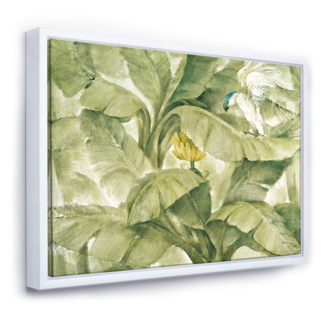 Baldaquin Tropical II Vert - Toile Encadrée Traditionnelle