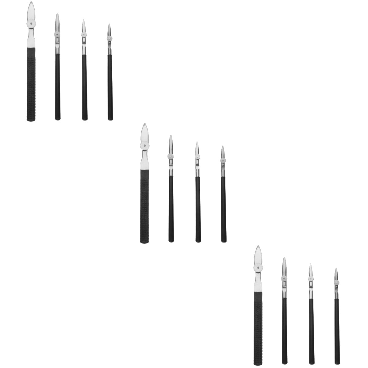 3 Count Painting Fluid Pen Paints Highlighter Calligraphy Black