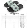 thumbnail image 2 of GZHJMY Stylish Slides for Women Men, Grey Cat Faces White Contour Soft Flexible Slip-on Sandals Slippers, 2 of 7