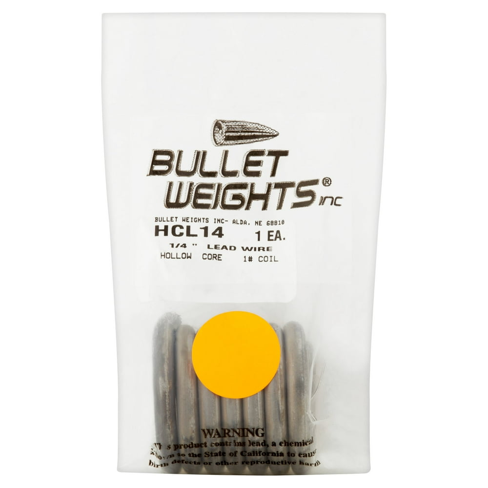 Bullet Weights® HCL316 Hollow Core Lead Wire 1/4" dia. 1 lb. roll