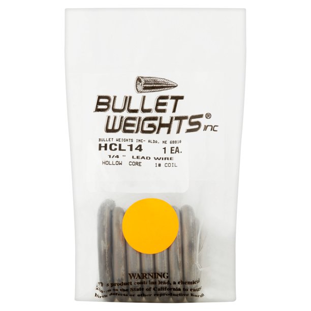 Bullet Weights® Hollow Core Lead Wire 1/4 In. dia., 1 Lb. Roll