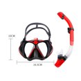 thumbnail image 3 of Lente Tmvgtek Gafas Antivaho Máscara De Buceo Juego De Tubos De Respiración De Esnórquel Para Adultos (Rojo M), 3 of 4