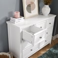 thumbnail image 4 of DEALTOPS Stylish Wooden 7-drawer Dresser, Spacious and Versatile Chest of Drawers, White, 4 of 8