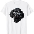 thumbnail image 1 of Poodle Dog Sunglasses T-Shirt - White - L, 1 of 2