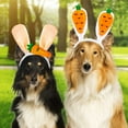 thumbnail image 5 of Dalrosia 3PCS Easter Dog Headbands Easter Bunny Rabbit Ear Headwear Cute Carrot Hair Band Adjustable Pet Easter Party Costume Accessories for Dog Cat Puppy, 5 of 5