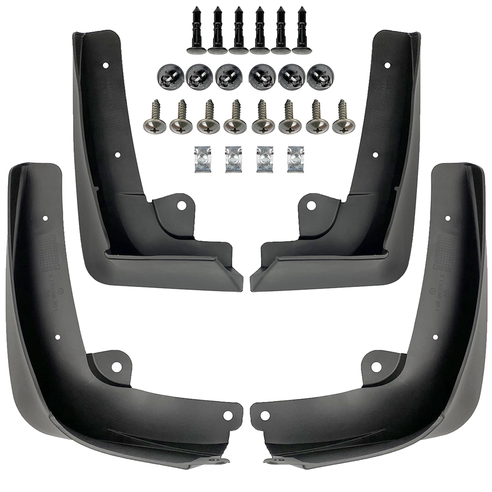 4x Mud Flaps Splash Guard Fender Mudguard For Tesla Model X 2015-2022 W/ Screws