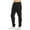 Black, variant on Men's Athletic Sweatpants With Zipper Pockets Workout Gym Open Bottom Black