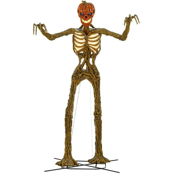 Home Accents Terrifying 12Foot Giant Inferno Pumpkin Skeleton with