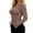 Coffee, variant on Womens Ribbed Sweaters Long Sleeve Deep V Neckline Knit Pullover Basic Minimalist Stretchy Base Layer Casual Fall Winter Daily Wear