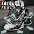 thumbnail image 2 of Bolognifi Men's High Top Basketball Shoes with Breathable Mesh Cushioning Support and Non Slip Sole Basketball Boots, 2 of 6