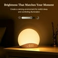 thumbnail image 4 of Wood Grain Sunrise Alarm Clock and Sound Machine Nightlight, 4 of 7