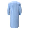 thumbnail image 3 of Dtydtpe 2024 Clearance Sales, Flannel Shirt for Men, Men's Fashion Solid Color Loose Robe Long-Sleeved Nightgown Mens Shirts Light Blue, 3 of 9