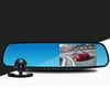 Backup Camera 4.3" Mirror Dash Cam Touch Screen 1080P Rearview Front and Rear Dual Lens with Waterproof Reversing Camera