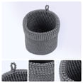 thumbnail image 2 of REGALWOVEN 2 Packs Woven Storage Basket, Round Storage Bin for Key Tray Bowl for Entryway Desk, Catchall Home Decor Gray 5.1*5.5in, 2 of 5