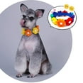 thumbnail image 6 of Soft Creative Adjustable Small Flower Pattern Popular Colorful Puppy Kitty Decor Cat Necklace Pet Supplies Dog Collar L 11, 6 of 8